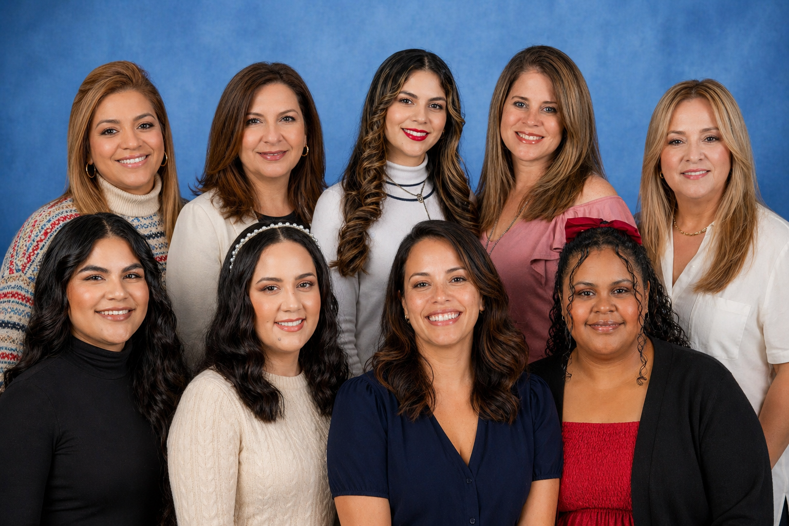 Students collaborating in class